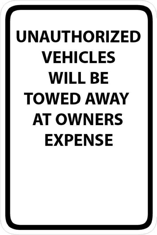 Parking and Regulation Signs 12x18